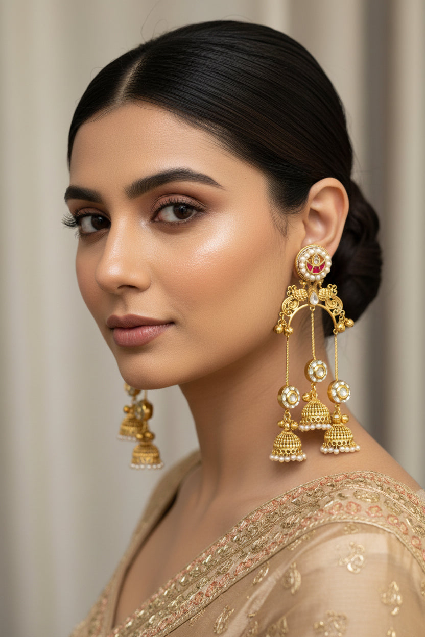 Kashmiri style earrings
