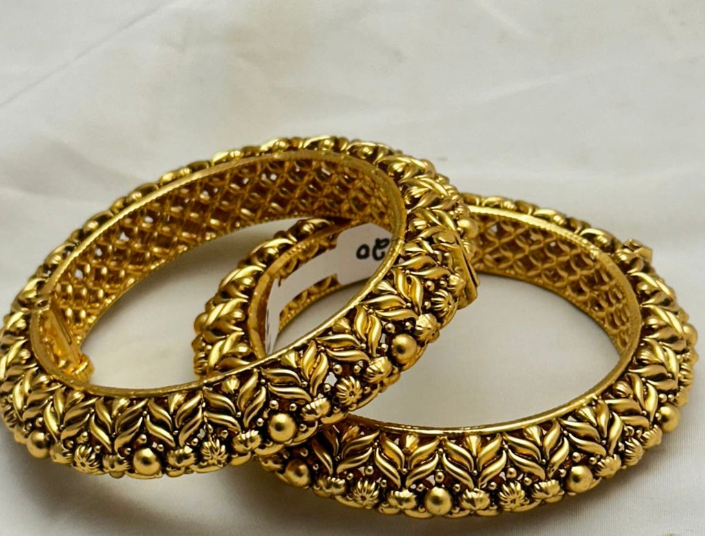 Traditional antique gold bangles