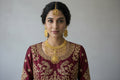Antique Gold South Indian Temple Choker Necklace Set